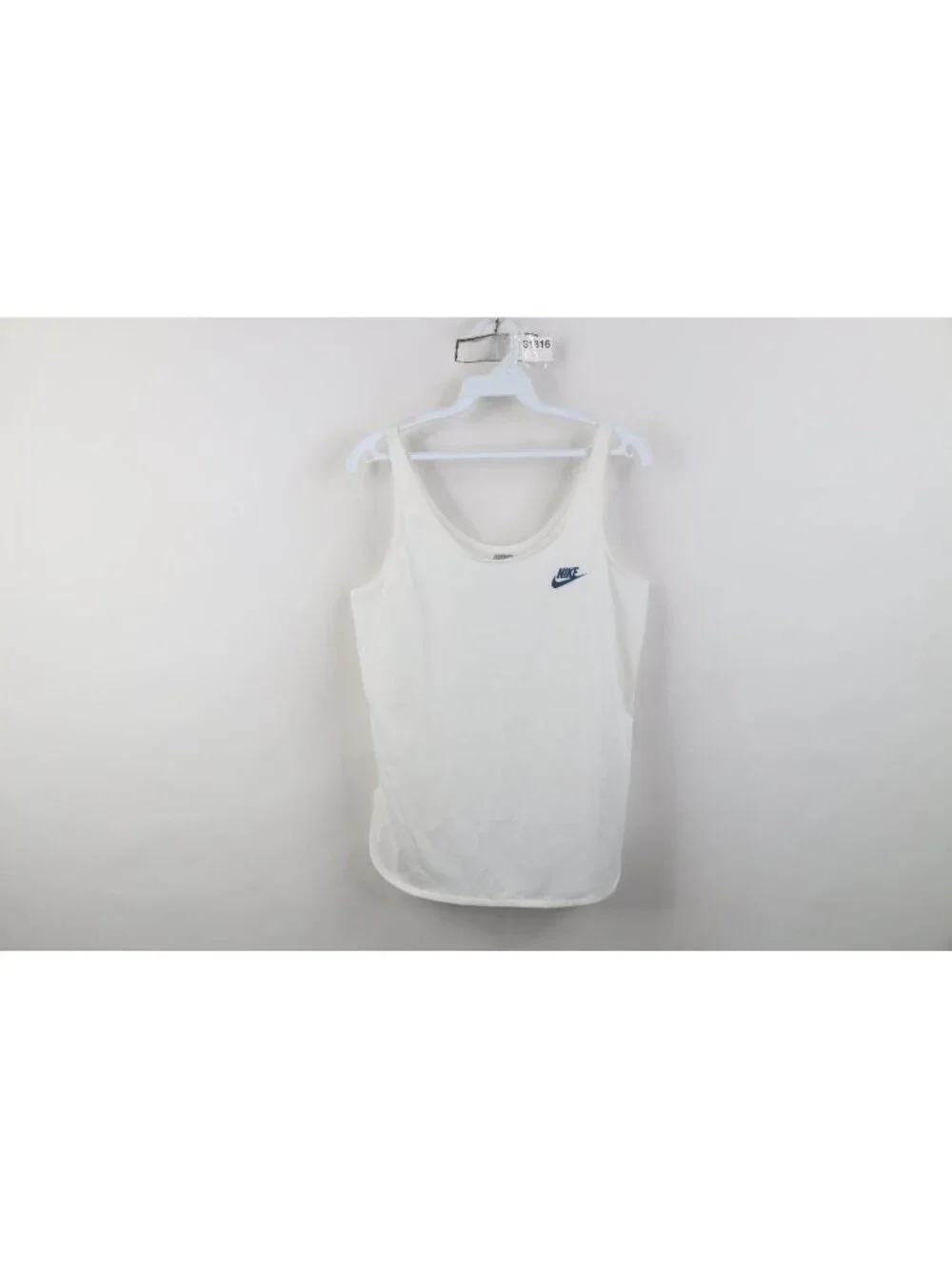 Vtg 90s Nike Womens Large Travis Scott Mini Swoosh Tank Top Singlet Jersey USA
